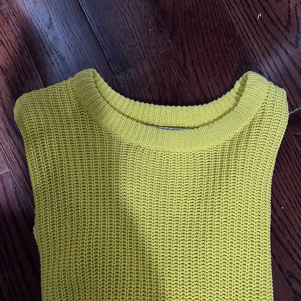 Urban Outfitters Bright Yellow Crew Neck Sweater
